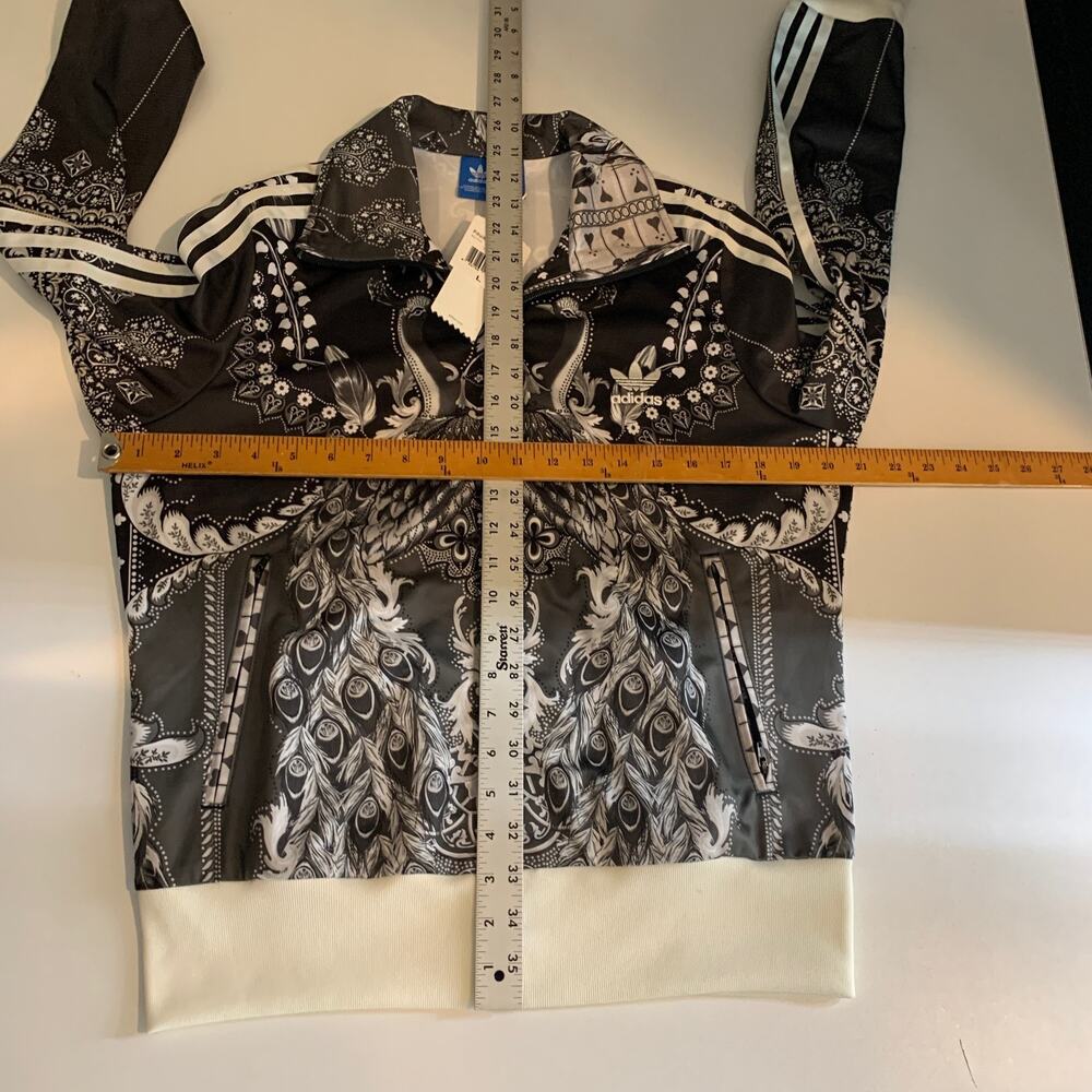 Adidas Jacket Women L Large Pavao Firebird Peacock Track All Over Print Athletic - Picture 7 of 13